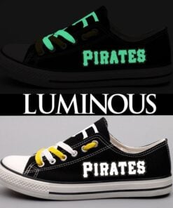 Alternative view of Pittsburgh Pirates Limited Print Low Top Canvas Shoes Sport Sneakers For Men Women Fans