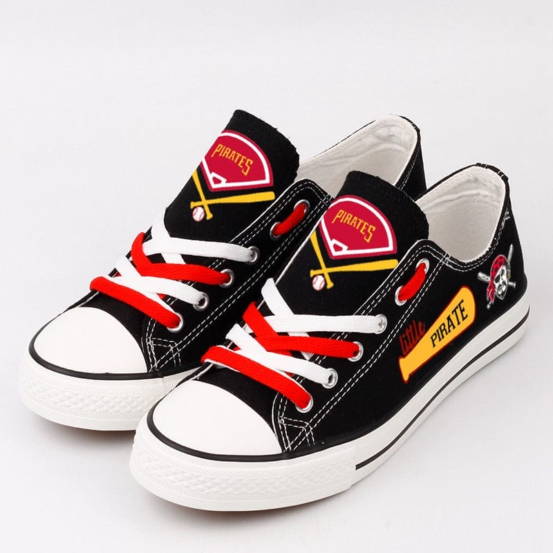Pittsburgh Pirates Limited Print Low Top Canvas Shoes Sport Sneakers For Men Women Fans - Image 2