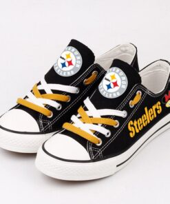 Alternative view of Pittsburgh Steelers Low Top Canvas Sport Sneakers Shoes For Men Women Fans