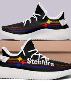 Alternative view of Pittsburgh Steelers NFL 350v Yeezy Sneakers For Men Women Fans