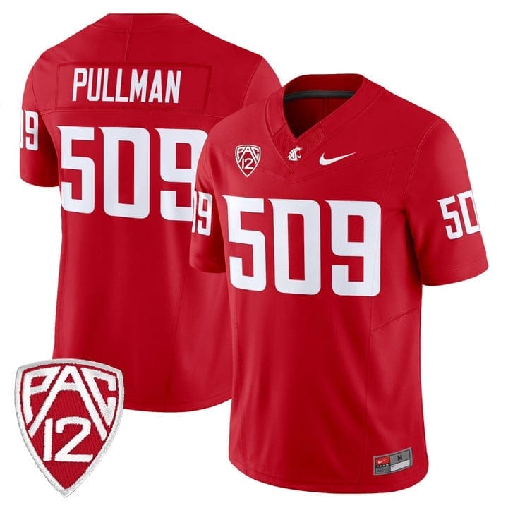 Pullman Jersey #509 Washington State Cougars 2025 Vapor Limited Stitched - Image 4