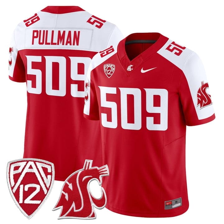 Pullman Jersey #509 Washington State Cougars 2025 Vapor Limited Stitched - Image 3