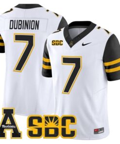 Rashod Dubinion Jersey 7 App State Mountaineers 2025 Limited Stitched White