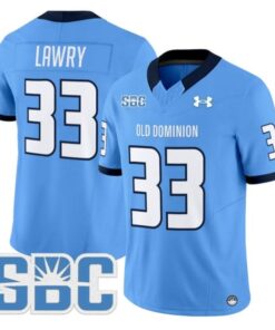 Ray Lawry Jersey #33 Old Dominion Monarchs 2025 Vapor Limited Stitched Blue