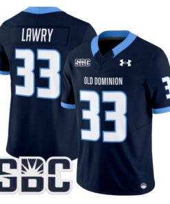 Ray Lawry Jersey #33 Old Dominion Monarchs 2025 Vapor Limited Stitched Navy
