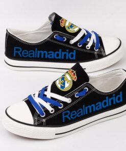 Real Madrid Low Top Canvas Sport Sneakers Shoes For Men Women Fans