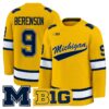 Red Berenson Jersey 9 Michigan Wolverines 2025 26 Premium Stitched Maize