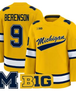 Red Berenson Jersey #9 Michigan Wolverines 2025-26 Premium All Stitched