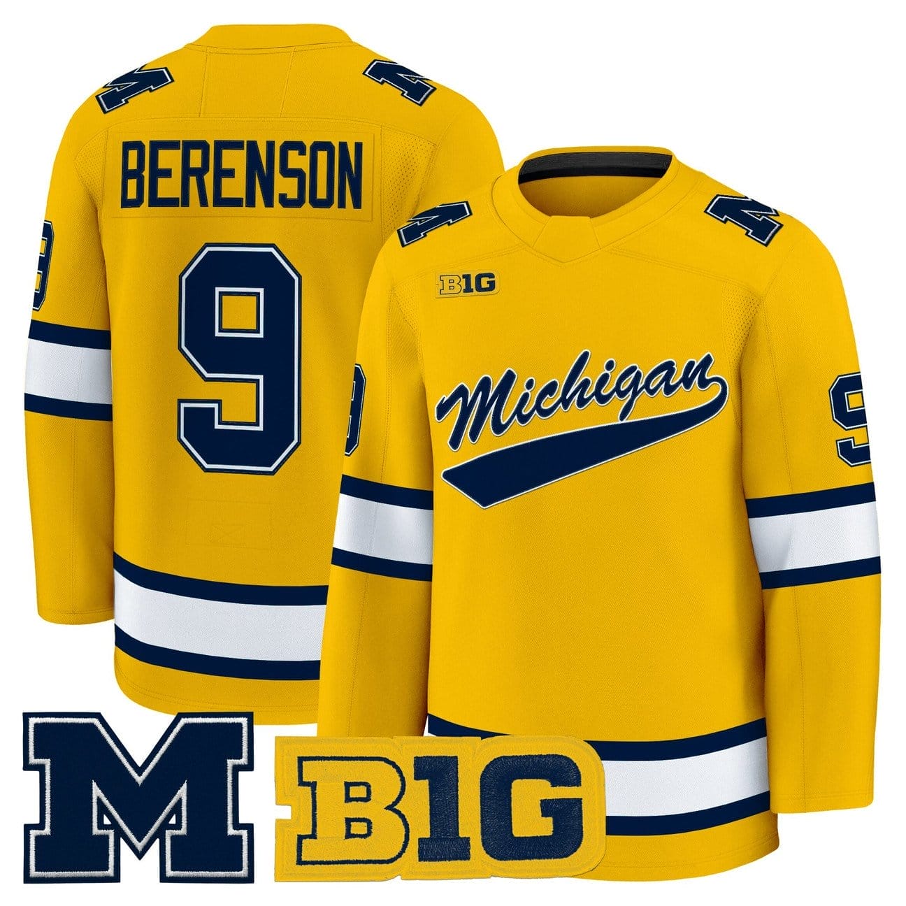 Red Berenson Jersey #9 Michigan Wolverines 2025-26 Premium All Stitched