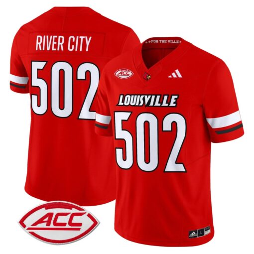 River City Jersey #502 Louisville Cardinals 2025 Vapor Limited Stitched - Image 3