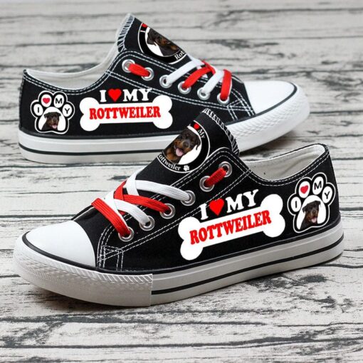 Rottweiler Canvas Sneakers Shoes For Men Women Fans