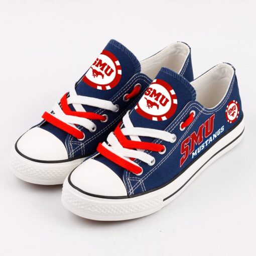 SMU Mustangs Sport Sneakers Shoes For Men Women Fans - Image 3