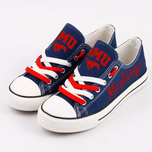 SMU Mustangs Sport Sneakers Shoes For Men Women Fans
