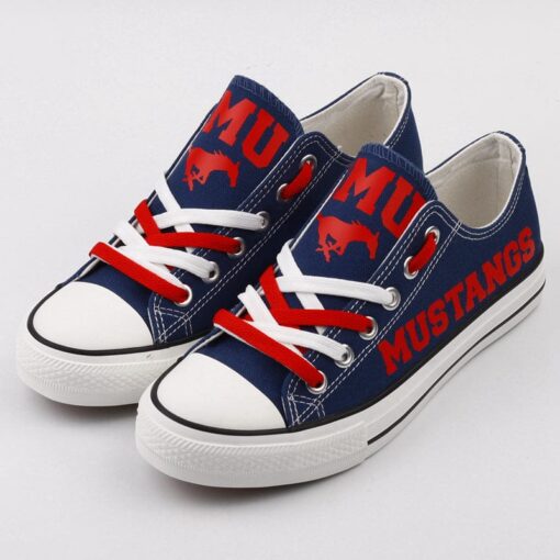 SMU Mustangs Sport Sneakers Shoes For Men Women Fans - Image 2
