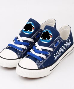 Alternative view of Sampdoria Low Top Canvas Sport Sneakers Shoes For Men Women Fans