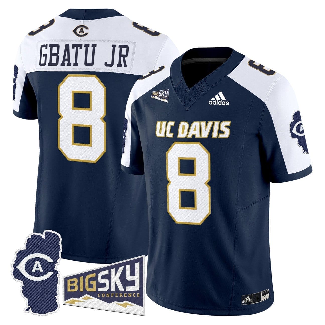 Samuel Gbatu Jr Jersey #8 UC Davis Aggies 2025 Lake Tahoe Patch - Image 4