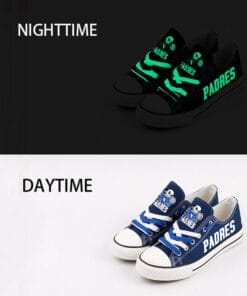 San Diego Padres Limited Print MLB Students Low Top Canvas Shoes Sport Sneakers