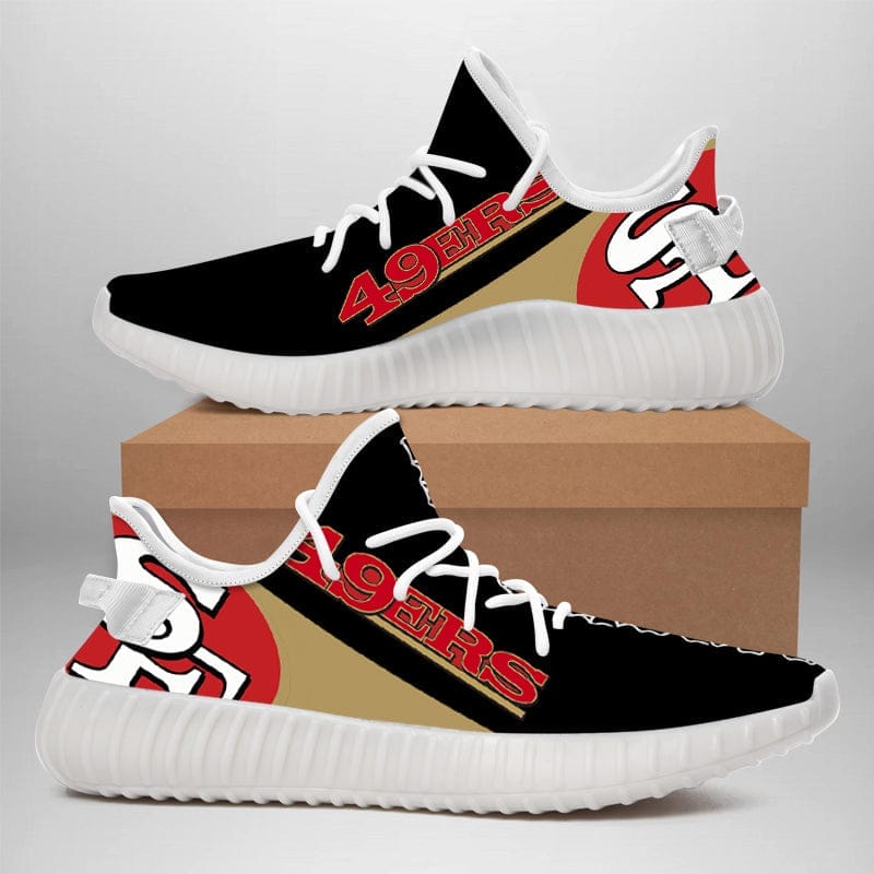San Francisco 49ers NFL 350v Yeezy Sneakers For Men Women Fans - Image 2