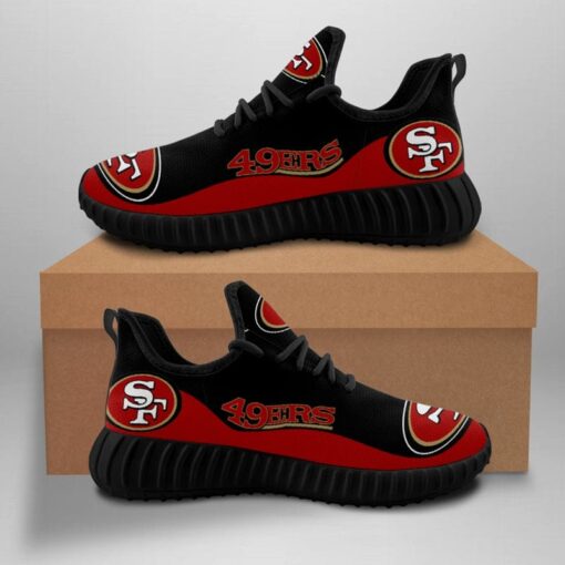 San Francisco 49ers Sneaker Shoes NFL For Men Women Fans - Image 2