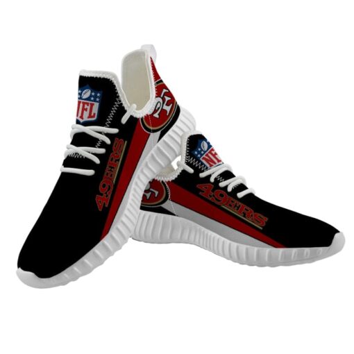 San Francisco 49ers Sneaker Shoes NFL For Men Women Fans - Image 3