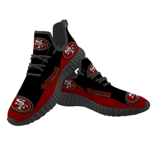 San Francisco 49ers Sneaker Shoes NFL For Men Women Fans - Image 4