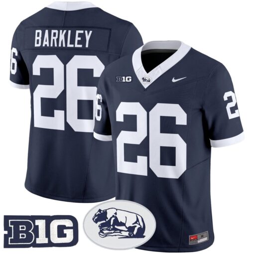 Saquon Barkley Jersey #26 Penn State Nittany Lions 2025 Throwback Limited Stitched - Image 2