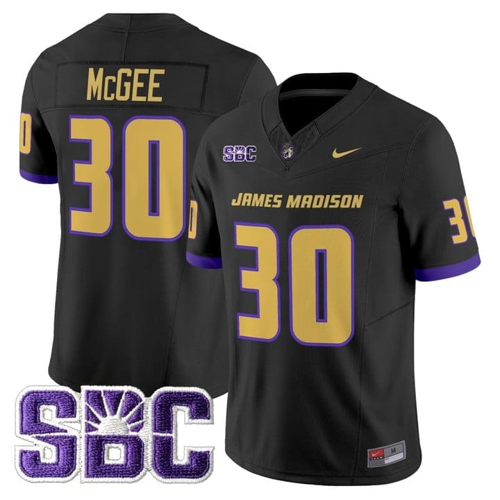 Scotty McGee Jersey #30 James Madison Dukes 2025 Vapor Limited Stitched - Image 2