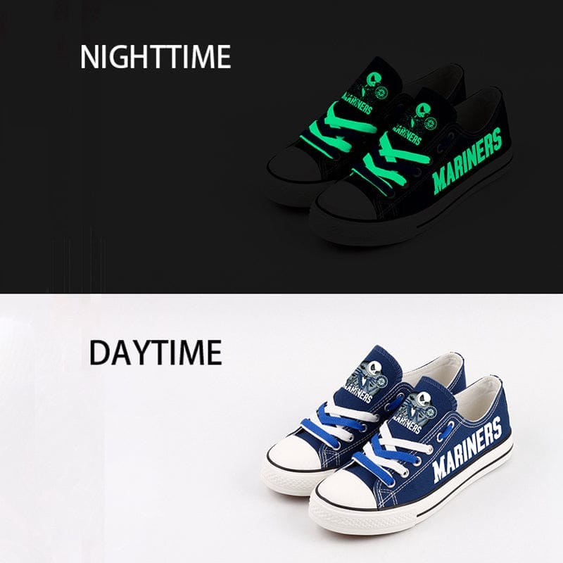 Seattle Mariners Limited Print Low Top Canvas Shoes Sport Sneakers For Men Women Fans