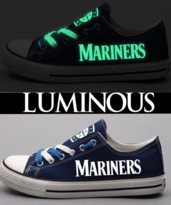 Seattle Mariners Limited Print MLB Students Low Top Canvas Shoes Sport Sneakers 4