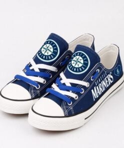 Seattle Mariners Limited Print MLB Students Low Top Canvas Shoes Sport Sneakers 5