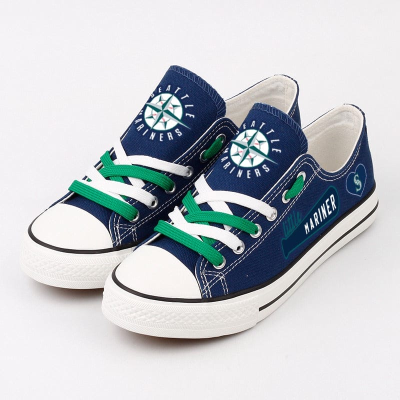 Seattle Mariners Limited Print Low Top Canvas Shoes Sport Sneakers For Men Women Fans - Image 2