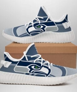 Alternative view of Seattle Seahawks NFL 350v Yeezy Sneakers For Men Women Fans