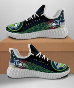 Seattle Seahawks V1 Sneaker Shoes NFL 87b567be b3f2 4c4f 9aac dff82ede442f