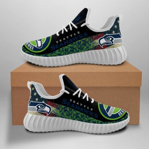 Seattle Seahawks Sneaker Shoes NFL For Men Women Fans - Image 3