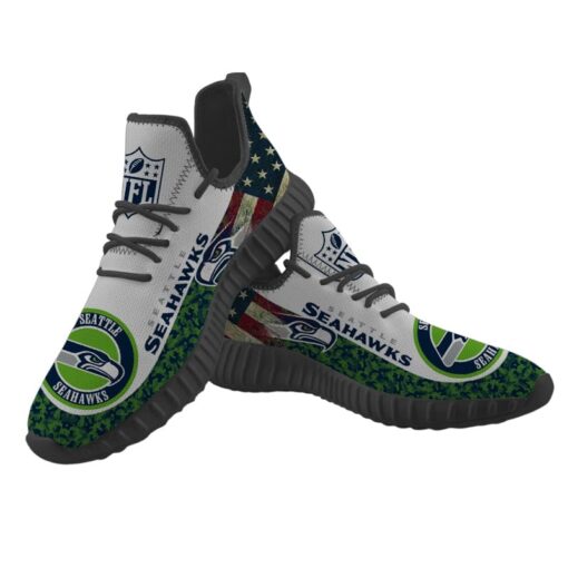 Seattle Seahawks NFL Sneaker Shoes For Men Women Fans - Image 3