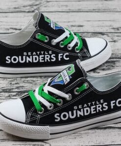 Seattle Sounders FC Low Top Canvas Sport Sneakers Shoes For Men Women Fans