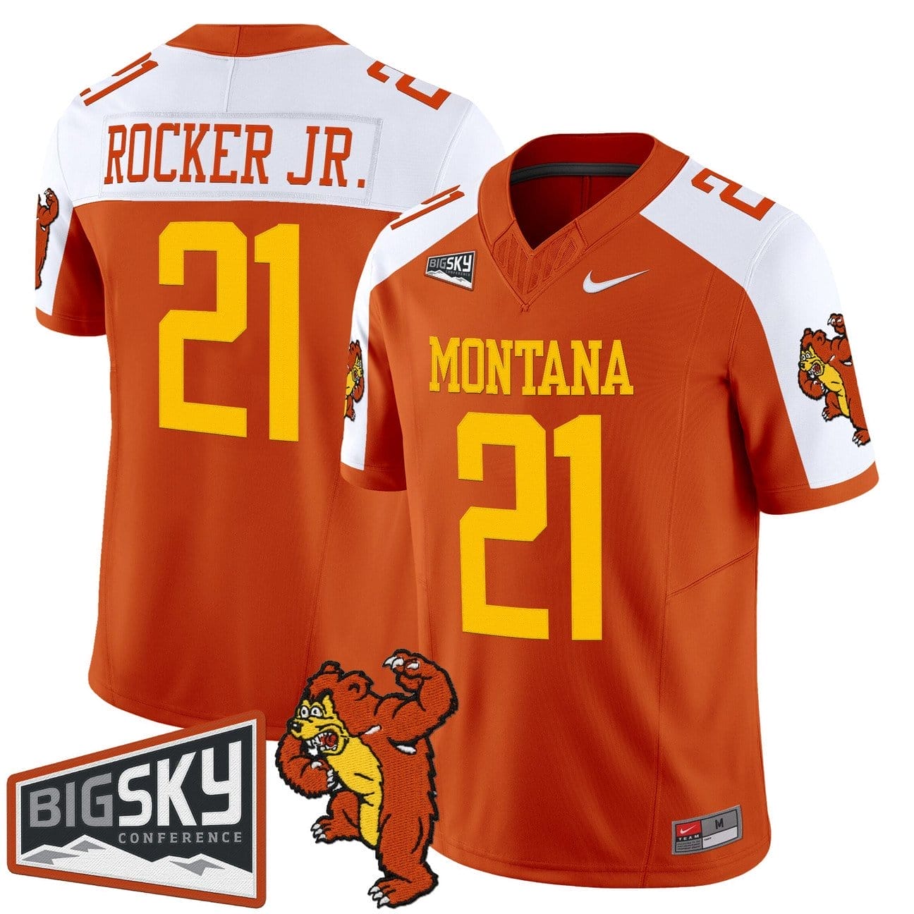 Stevie Rocker Jr Jersey #21 Montana Grizzlies 1995 Throwback Vapor Limited Stitched