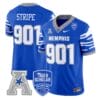 StripeJersey 901MemphisTigers2025VaporLimitedStitchedRoyal