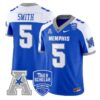 SuttonSmithJersey 5MemphisTigers2025VaporLimitedStitchedRoyalAlter
