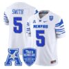 SuttonSmithJersey 5MemphisTigers2025VaporLimitedStitchedWhite