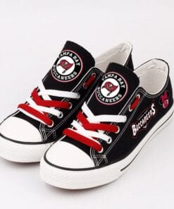 Alternative view of Tampa Bay Buccaneers Low Top Canvas Sport Sneakers Shoes For Men Women Fans
