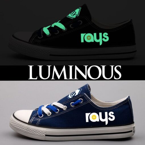 Tampa Bay Rays Limited Print Low Top Canvas Shoes Sport Sneakers For Men Women Fans - Image 2