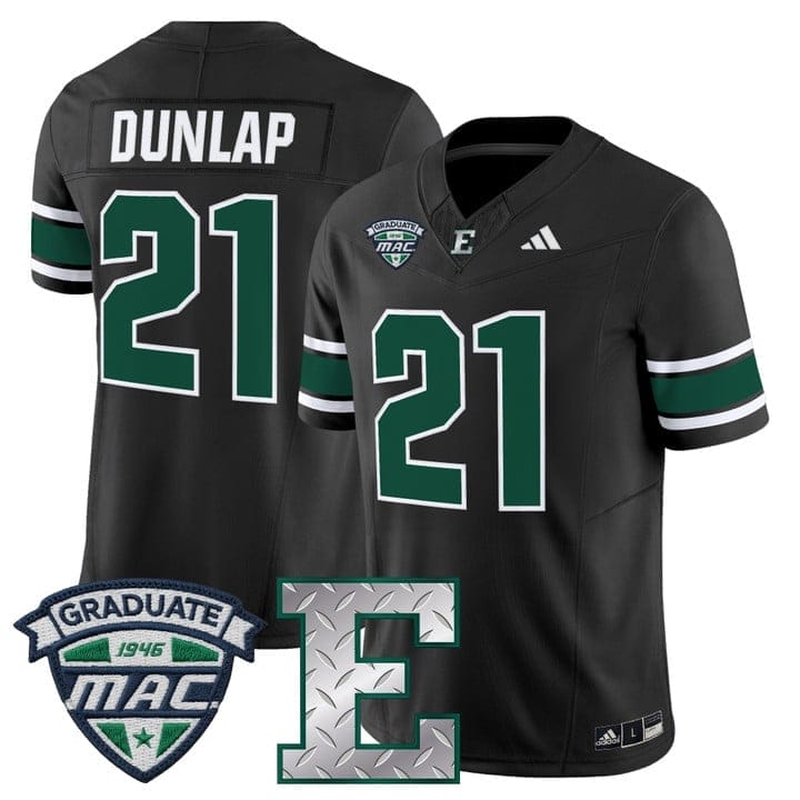 Tavierre Dunlap Jersey #21 Eastern Michigan Eagles 2025 Limited Stitched