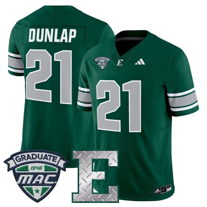 Tavierre Dunlap Jersey #21 Eastern Michigan Eagles 2025 Limited Stitched - Image 5