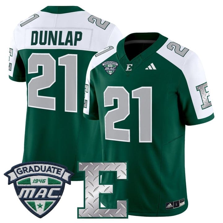 Tavierre Dunlap Jersey #21 Eastern Michigan Eagles 2025 Limited Stitched - Image 4