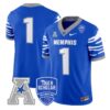 TeamJersey 1MemphisTigers2025VaporLimitedStitchedRoyal