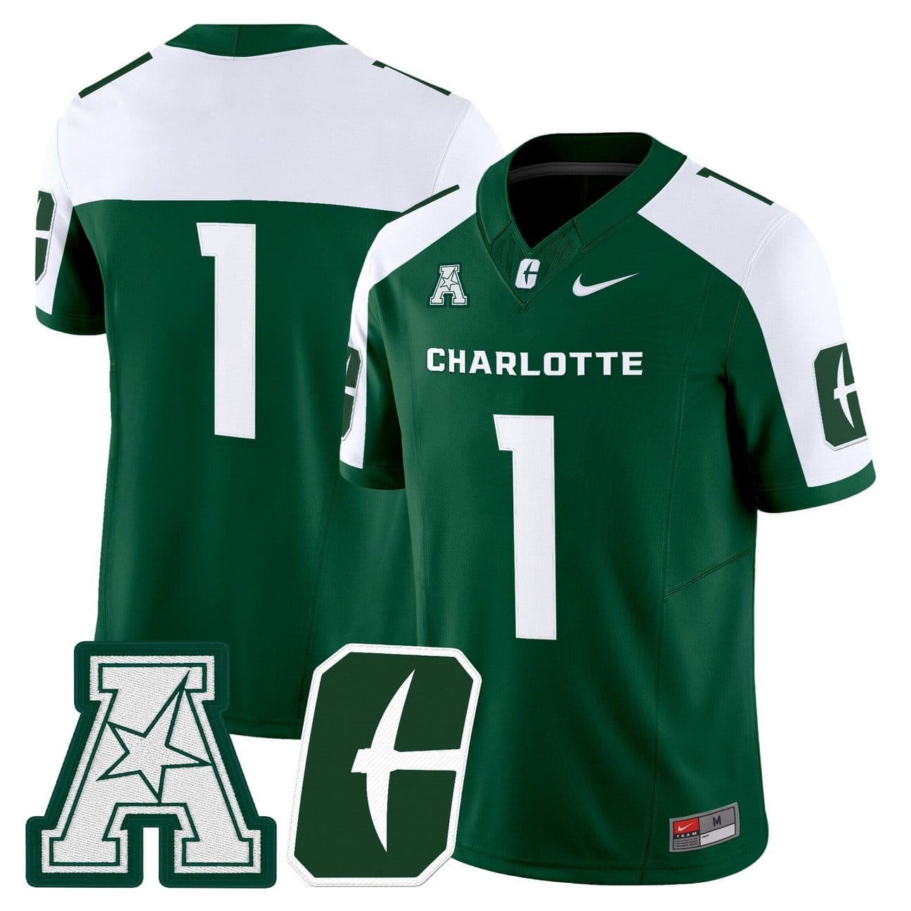 Team Jersey #1 Charlotte 49ers 2025 Vapor Limited Stitched - Image 4