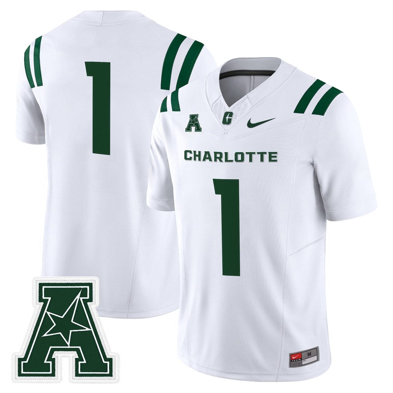 Team Jersey #1 Charlotte 49ers 2025 Vapor Limited Stitched
