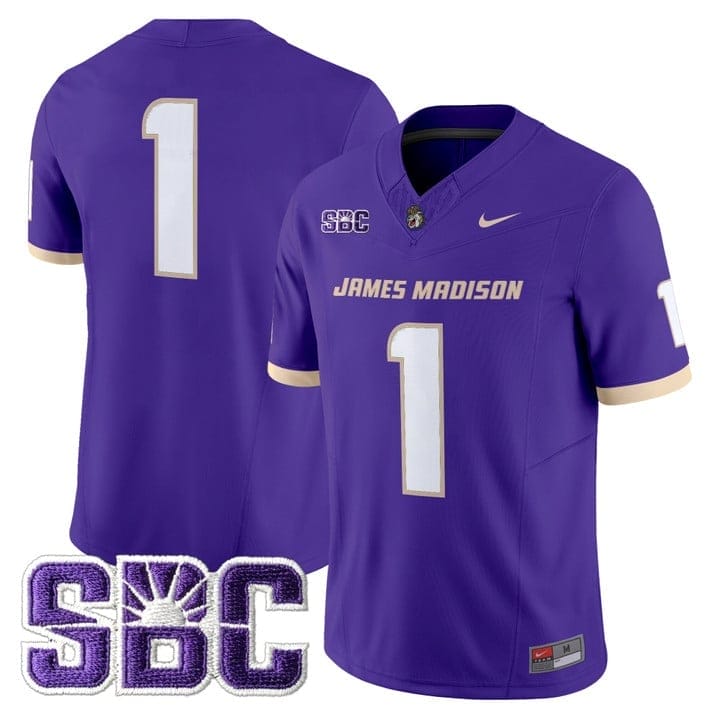 Team Jersey #1 James Madison Dukes 2025 Vapor Limited Stitched - Image 4