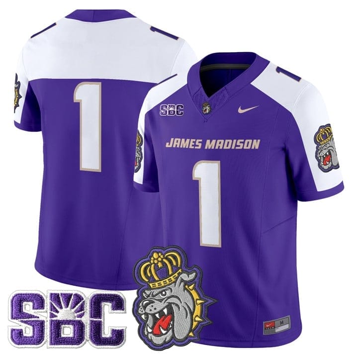 Team Jersey #1 James Madison Dukes 2025 Vapor Limited Stitched - Image 3